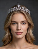 Simple Zircon Brides Tiaras Headbands for Wedding