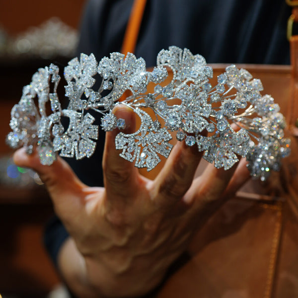 Zircon Queen Wedding Tiaras Crown 0301