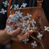 Handmade Full Zircon Queen Wedding Barrttes 0412