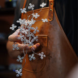 Handmade Full Zircon Queen Wedding Barrttes 0412