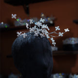 Handmade Full Zircon Queen Wedding Barrttes 0412