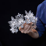 Sweet Butterfly Zircon Brides Tiaras Crown for Wedding