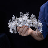 Sweet Butterfly Zircon Brides Tiaras Crown for Wedding
