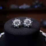 High Quality All Zircon Wedding Necklace 12153