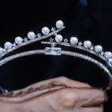 Pearls Wedding Tiaras Crown 14529