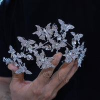 St1-17651 New Irregular Crystal Wedding Headbands