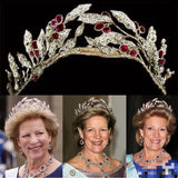 17100 European purple Crystal Wedding Tiaras Headpieces