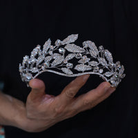17100a Korean leaves Wedding Tiaras Headpieces