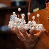 17305 Korean pearls Wedding Tiaras Headpieces