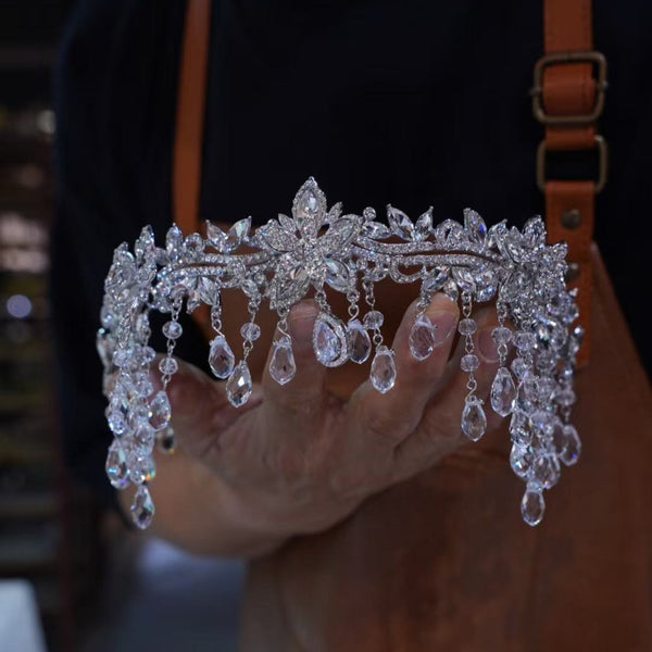 17639 European forehead Crystal Wedding Tiaras Headpieces