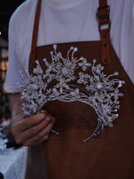 st1-17669 Oversize Zricon Brides Tiaras