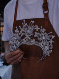 st1-17669 Oversize Zricon Brides Tiaras