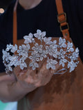 Flower Zircon Brides Tiaras Headbands for Wedding 17691