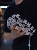 Flower Zircon Brides Tiaras Headbands for Wedding 17691