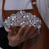 European Zircon Wedding Tiaras Crown 17700