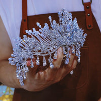 st1-17707 European Pearls&Zircon6 Wedding Tiaras