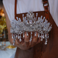 st1-17707 European Pearls&Zircon6 Wedding Tiaras