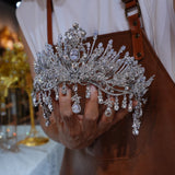 st1-17707 European Pearls&Zircon6 Wedding Tiaras
