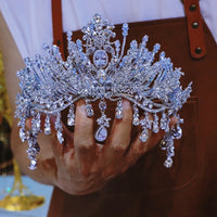 st1-17707 European Pearls&Zircon6 Wedding Tiaras