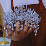 st1-17707 European Pearls&Zircon6 Wedding Tiaras