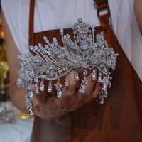 st1-17707 European Pearls&Zircon6 Wedding Tiaras