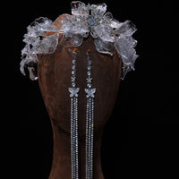 17709 European tassel Crystal Wedding Tiaras Headpieces