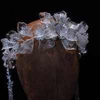 17709 European tassel Crystal Wedding Tiaras Headpieces