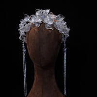 17709 European tassel Crystal Wedding Tiaras Headpieces