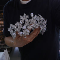 st1-17713 Oversize Zircon European Wedding Crown