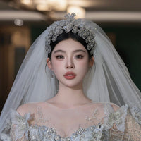 European Wedding Tiaras taira with tassel 17714