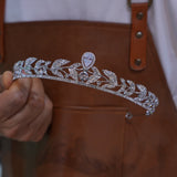 Simple Zircon Brides Tiaras Headbands for Wedding