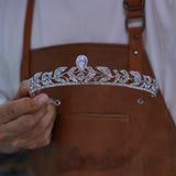 Simple Zircon Brides Tiaras Headbands for Wedding
