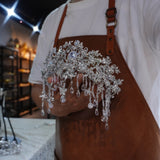 st1-17740 European Zircon Tassels Wedding Crown