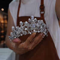 st1-17748 European Pearls&Zircon Wedding Tiaras