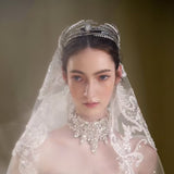 ST1-17765 Royal Pearls  Wedding Headpices