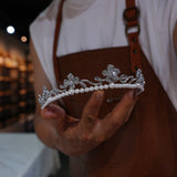 Girls Pearls Wedding Crown Headpieces 17773
