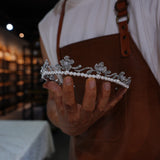 Girls Pearls Wedding Crown Headpieces 17773