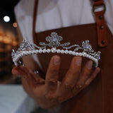 Girls Pearls Wedding Crown Headpieces 17773