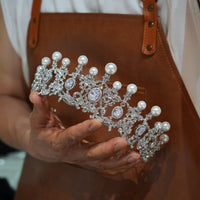 17780 Euroepan pearls Wedding Tiaras Crowns