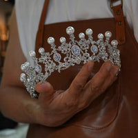 17780 Euroepan pearls Wedding Tiaras Crowns
