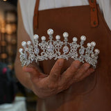 17780 Euroepan pearls Wedding Tiaras Crowns