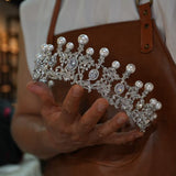17780 Euroepan pearls Wedding Tiaras Crowns