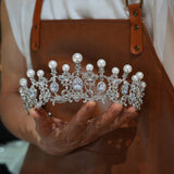17780-2 Elegant Pearls Wedding Tiaras Headpieces