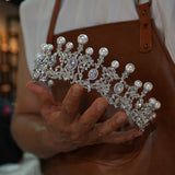 17780-2 Elegant Pearls Wedding Tiaras Headpieces