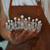 17780 Euroepan pearls Wedding Tiaras Crowns