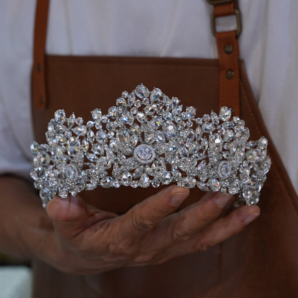 17794 Baroque Sparkle Wedding Tiaras Headpieces