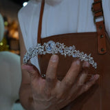 vintage Wedding Tiaras taira with tassel 17884