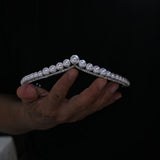 17927 Korean Pearls&Crystal Wedding Tiaras Headpieces