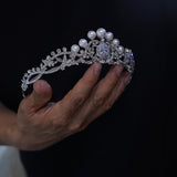 Korean pearls&zircon Wedding Tiaras crown 17933