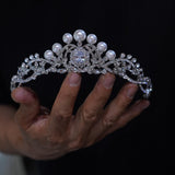 Korean pearls&zircon Wedding Tiaras crown 17933